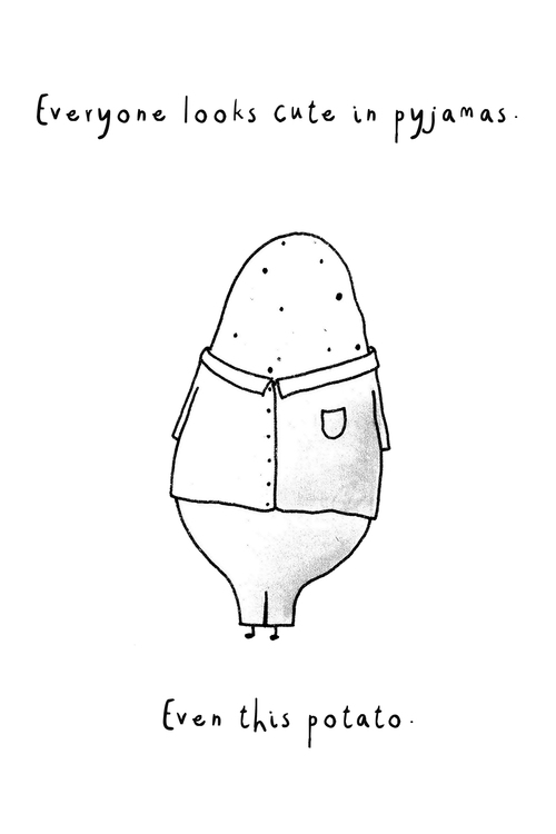 500x750 everyone looks cute in pyjamas on we heart it - Pyjamas Drawing