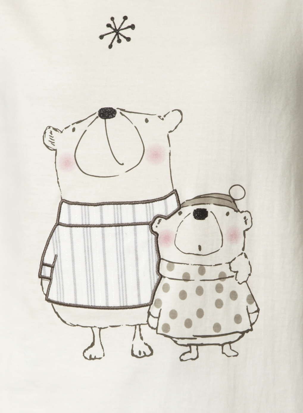 1018x1385 Photo Of Cream Star Gazing Bear Pyjamas Animal Illustration - Pyjamas Drawing