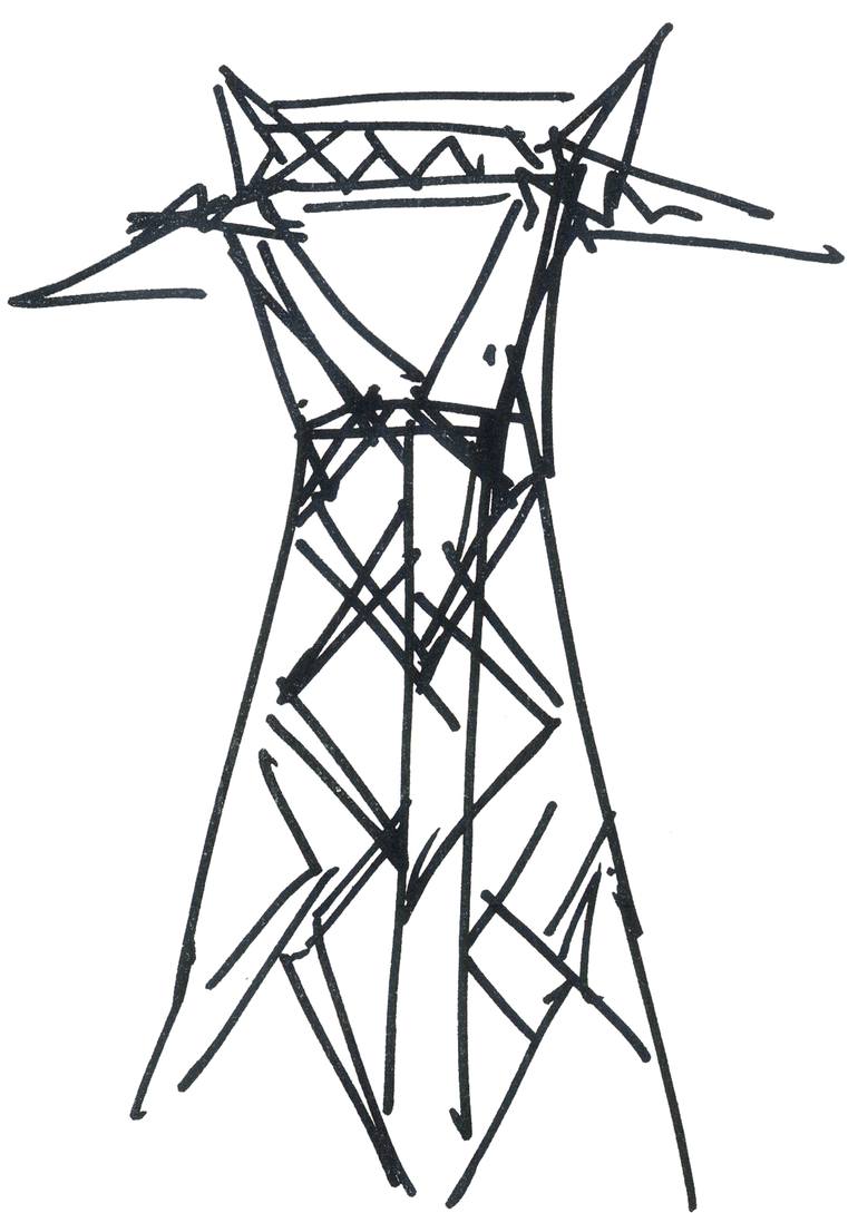 770x1089 pylon - Pylon Drawing