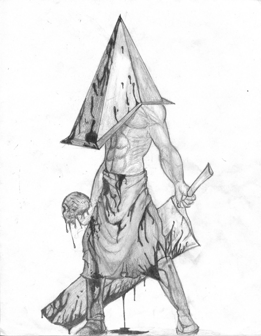 In The Mind Of Lilgrudgeboy - Pyramid Head Drawing. 