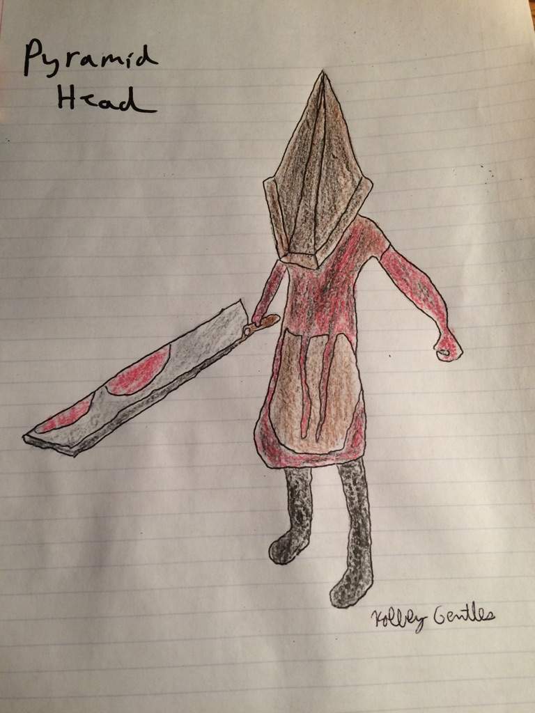 768x1024 pyramid head drawing horror amino - Pyramid Head Drawing