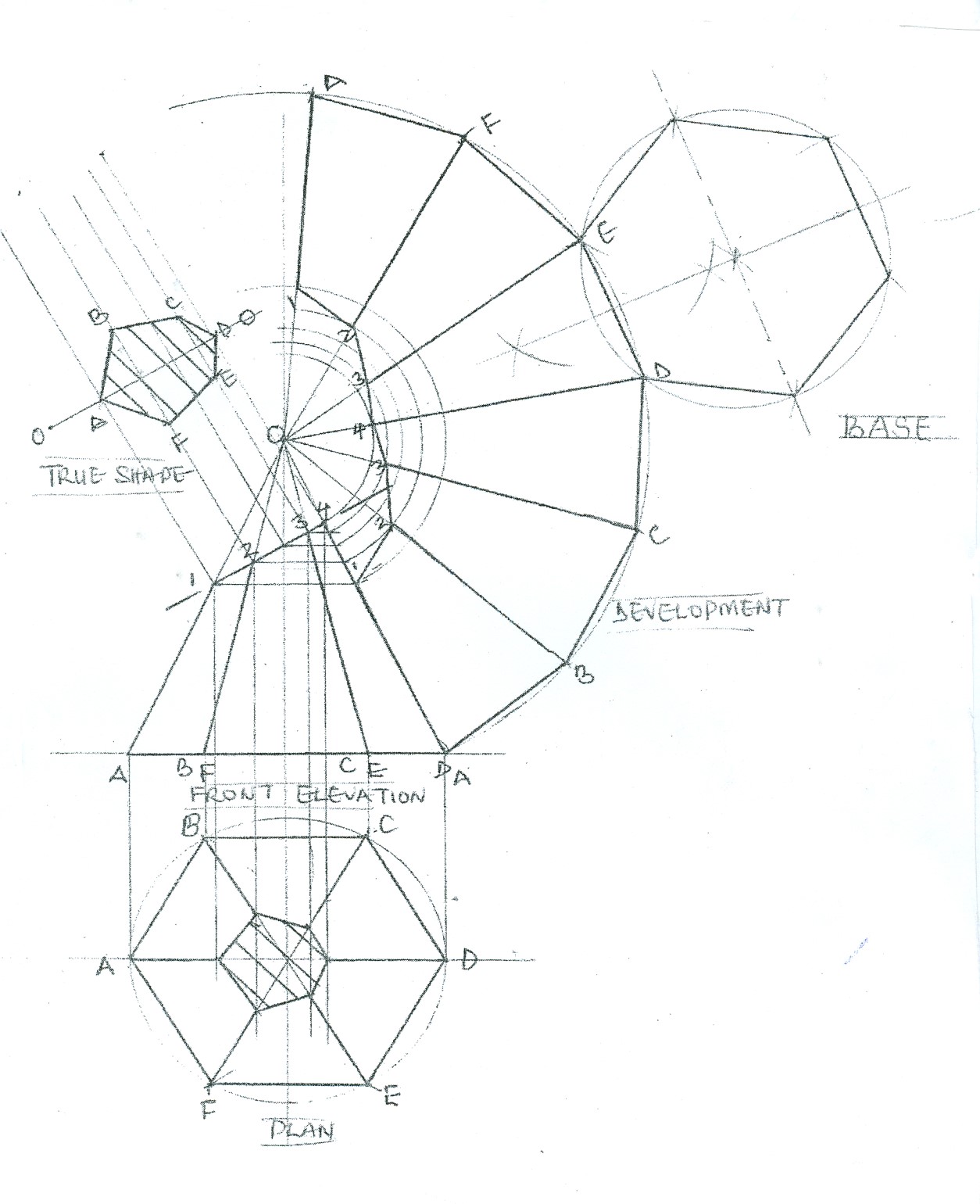 1254x1540 Pyramid Line Drawing - Pyramid Line Drawing