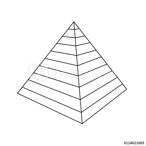500x500 Pyramid Egypt - Pyramid Line Drawing