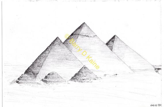 570x374 great pyramids - Pyramid Of Giza Drawing
