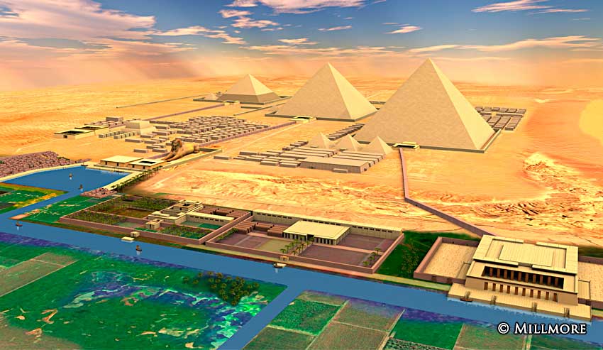 850x493 pyramids of giza - Pyramid Of Giza Drawing