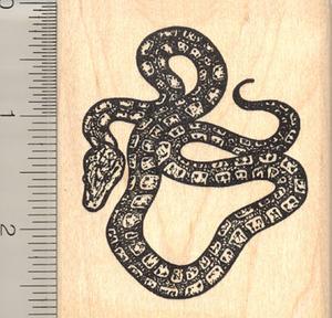 300x288 ball python snake rubber st royal rubberhedgehog rubber stamps - Python Snake Drawing