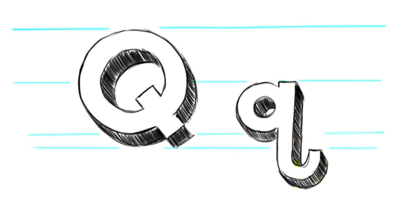 1280x720 How To Draw Letters Q - Q Drawing