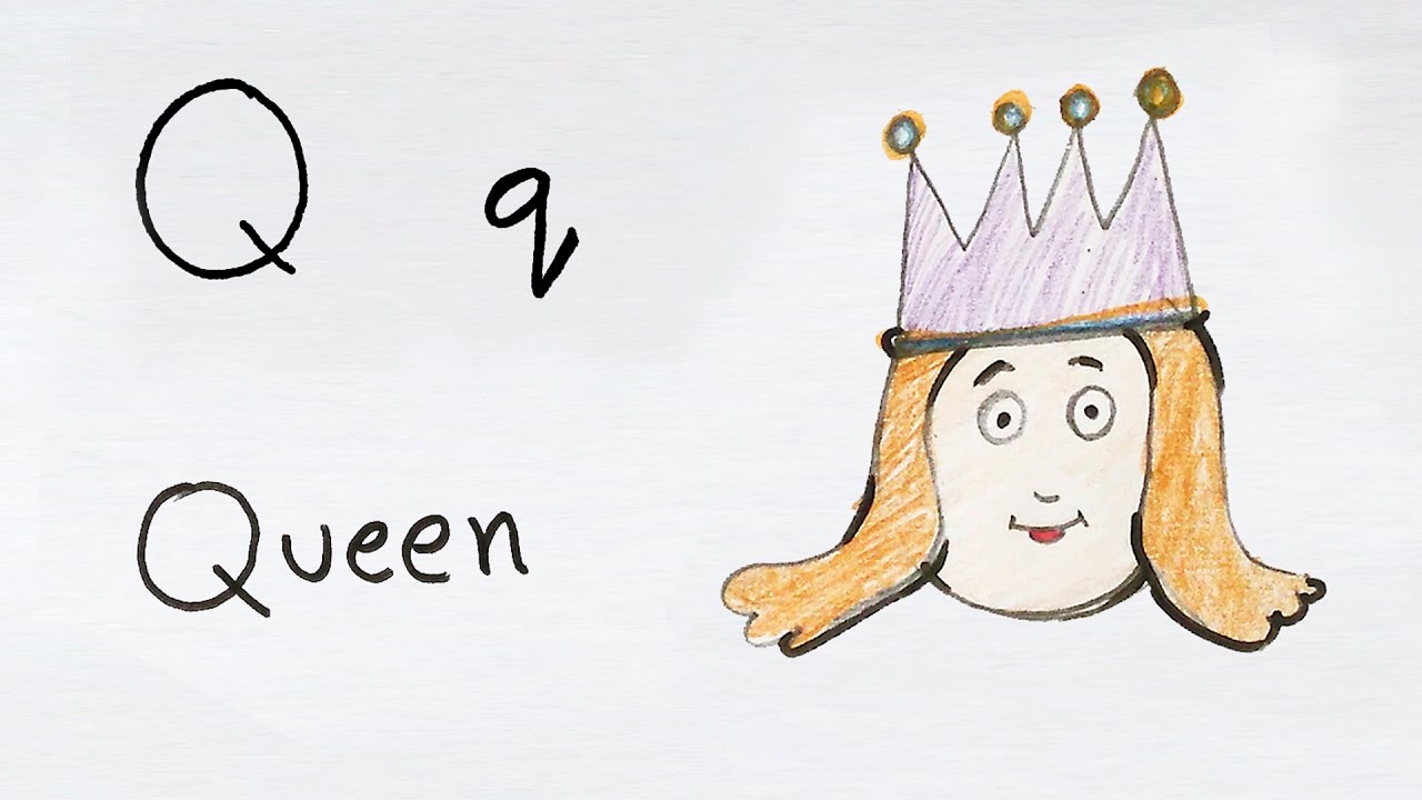 1280x720 q for queen how to draw using alphabets fun with alphabets - Q Drawing