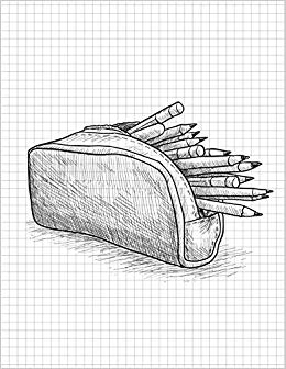 260x336 graph paper sketchbook inch squares graph paper quad ruled - Quad Drawing