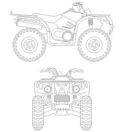 262x262 how to draw a four wheeler group with items - Quad Drawing