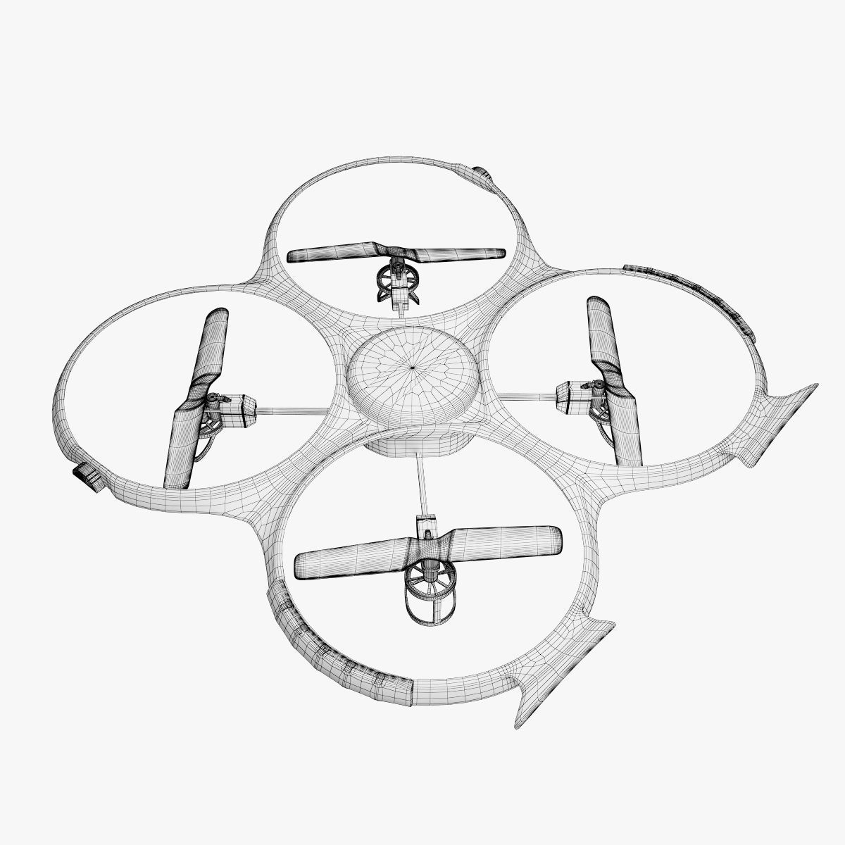 1200x1200 asset drone quadcopter udi cgtrader - Quadcopter Drawing