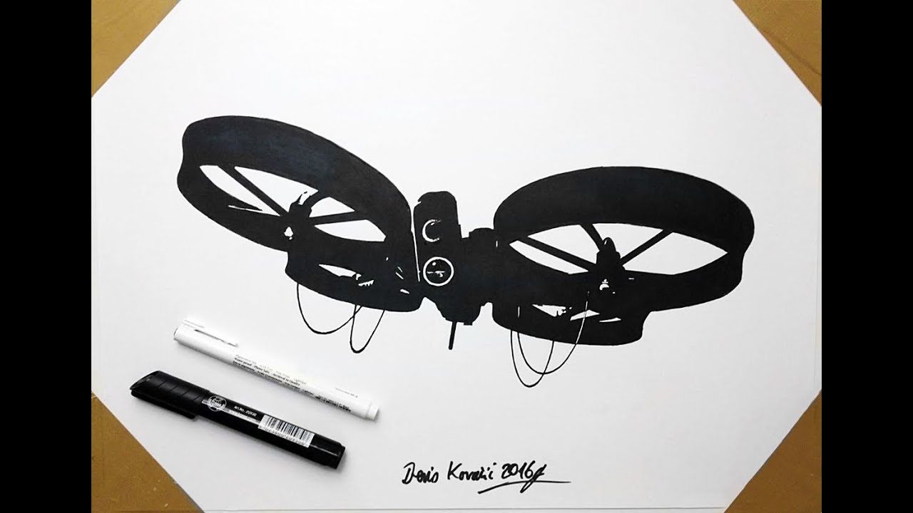 1280x720 drone trick flip test and drawing cyberquad quadcopter - Quadcopter Drawing