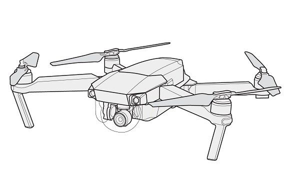 Quadcopter Drawing at PaintingValley.com | Explore collection of