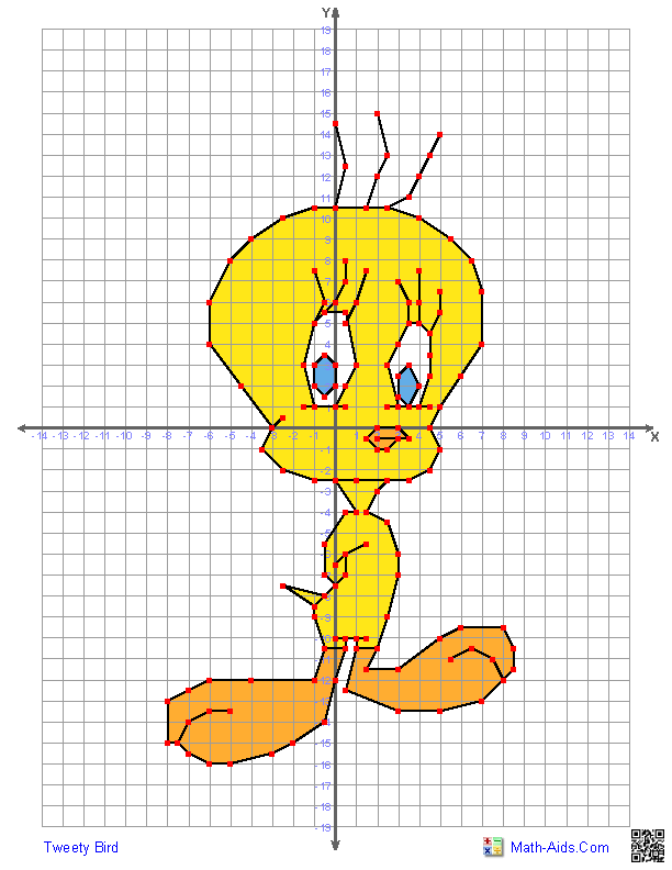 612x792 tweety bird - Quadrant Drawing