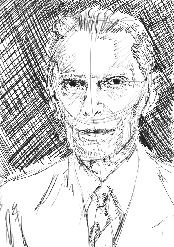 600x848 Mohammad Ali Jinnah - Quaid E Azam Drawing