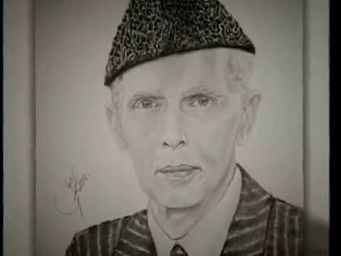 480x360 Amazing Sketch Of The Founder Of Pakistan Quaid E Azam - Quaid E Azam Drawing