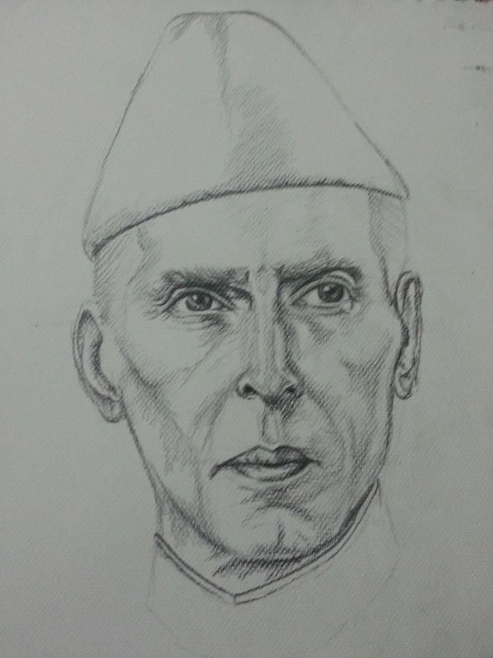 720x960 Sketches In Drawings, Sketches, Art - Quaid E Azam Drawing