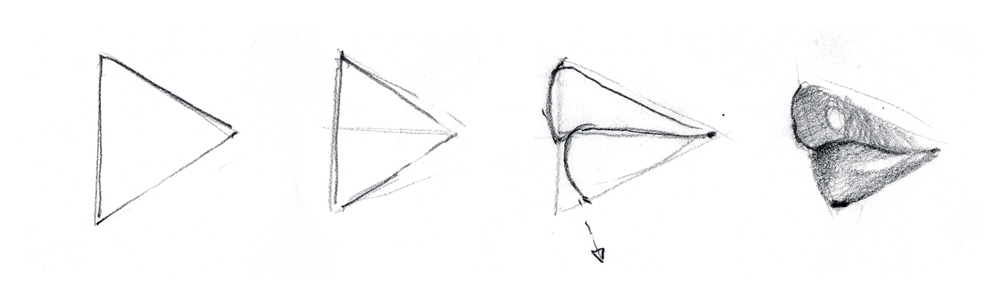 1000x300 how to draw lips at a three quarter view - Quarter Drawing
