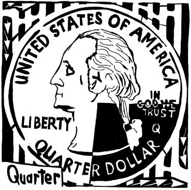 375x373 quarter maze drawing - Quarter Drawing