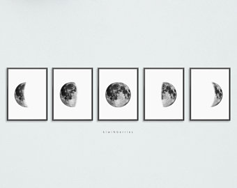 340x270 Moon Phase Etsy - Quarter Moon Drawing