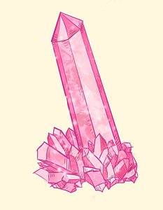 233x300 quartz crystal drawings fine art america - Quartz Drawing