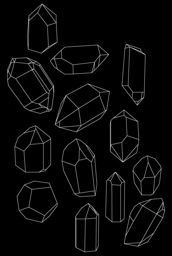 551x822 quartz black white line sketch drawing eyecandy crystal - Quartz Drawing