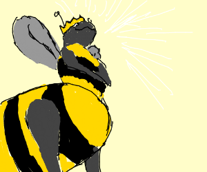 300x250 queen bee drawing - Queen Bee Drawing