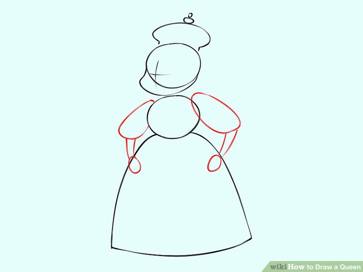 728x546 how to draw a queen - Queen Cartoon Drawing