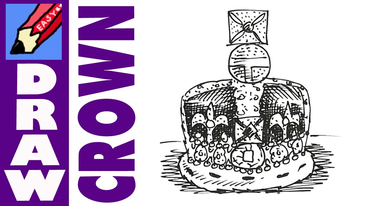 1280x720 How To Draw The Crown - Queen Crown Drawing