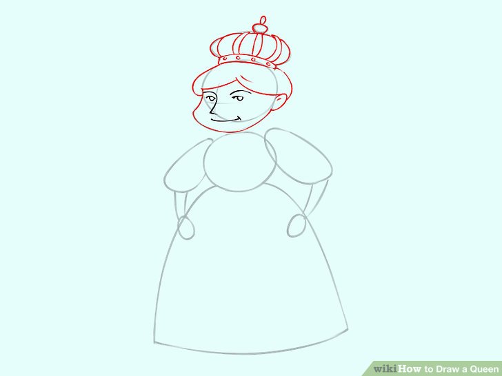 728x546 How To Draw A Queen - Queen Drawing