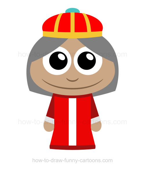 500x585 How To Draw A Queen - Queen Drawing Easy