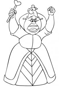 205x302 How To Draw How To Draw The Queen Of Hearts - Queen Drawing Easy