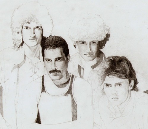 499x434 Queen Pencil Sketch - Queen Drawing Images