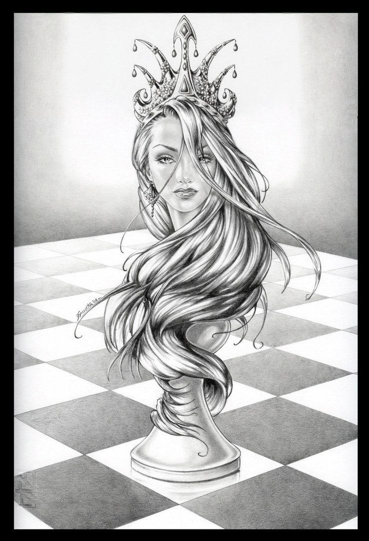 738x1081 Queen Chess Piece Drawings - Queen Drawing Images