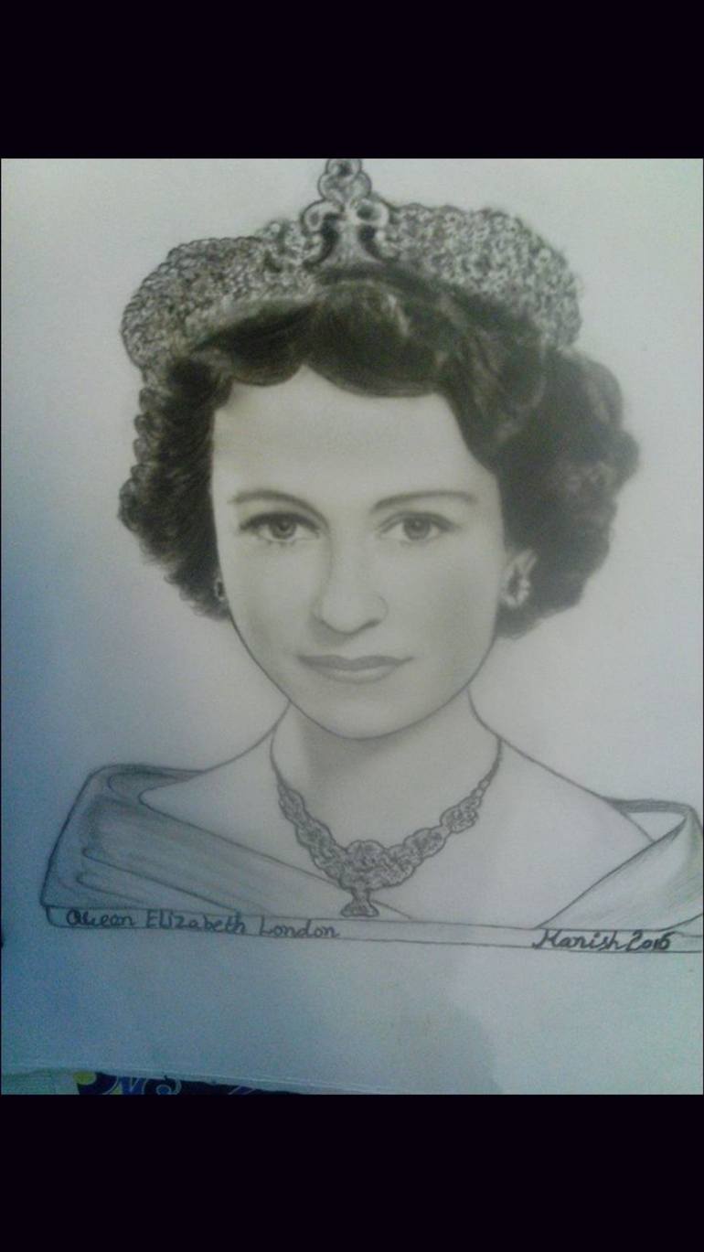 770x1369 queen elizabeth drawing - Queen Elizabeth Drawing
