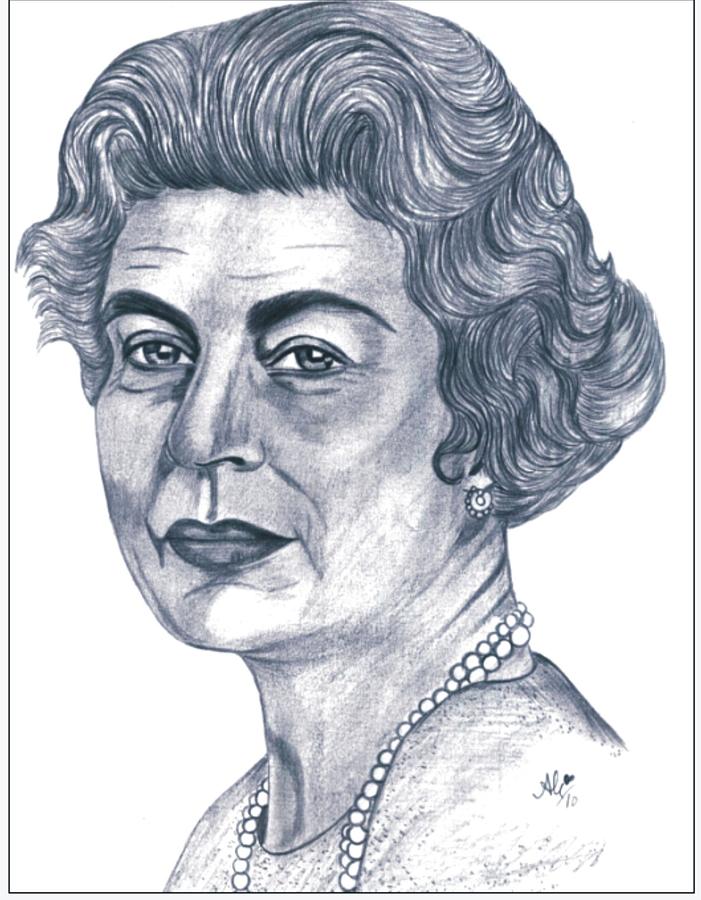 701x900 queen elizabeth drawing - Queen Elizabeth Drawing