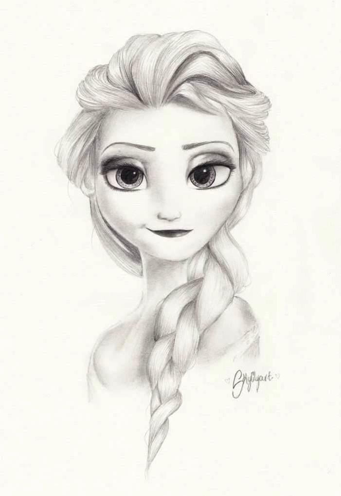 Queen Elsa Drawing at Explore collection of Queen