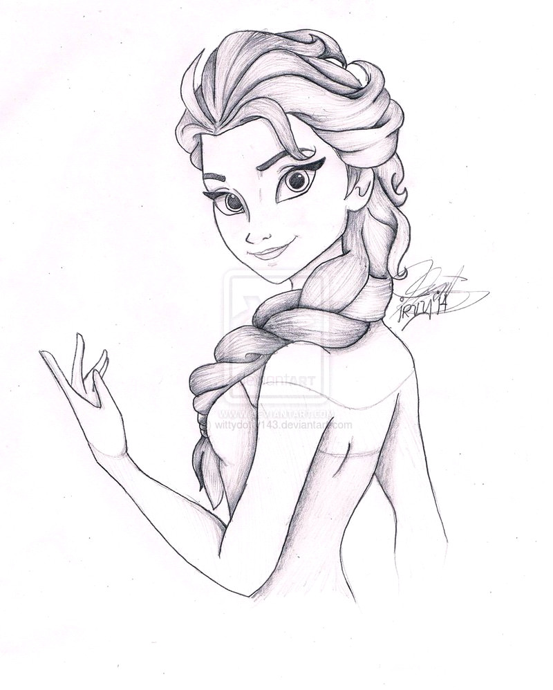 800x998 Queen Elsa Drawing How To Draw - Queen Elsa Drawing