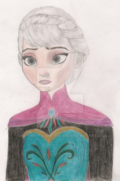 400x602 Frozen - Queen Elsa Drawing