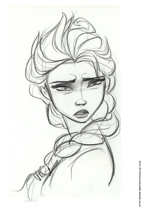 Queen Elsa Drawing at PaintingValley.com | Explore collection of Queen ...