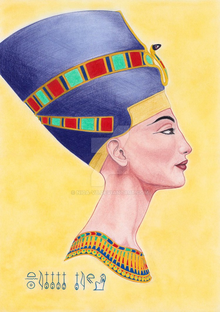 Портрет Нефертити профиль