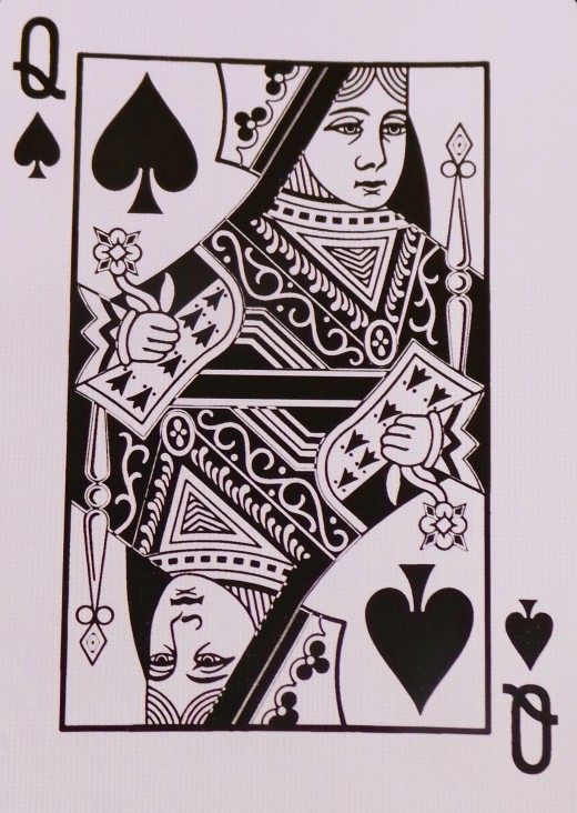 520x732 Reading Playing Cards For Love Exemplore - Queen Of Hearts Card Drawing