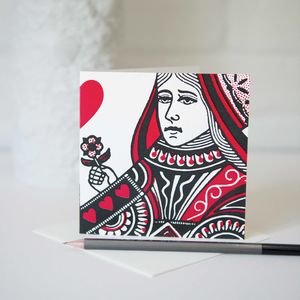 300x300 queen of hearts card - Queen Of Hearts Card Drawing
