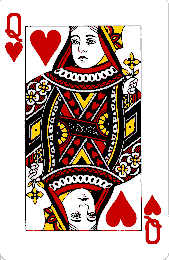 674x1037 queen of hearts illustration - Queen Of Hearts Card Drawing