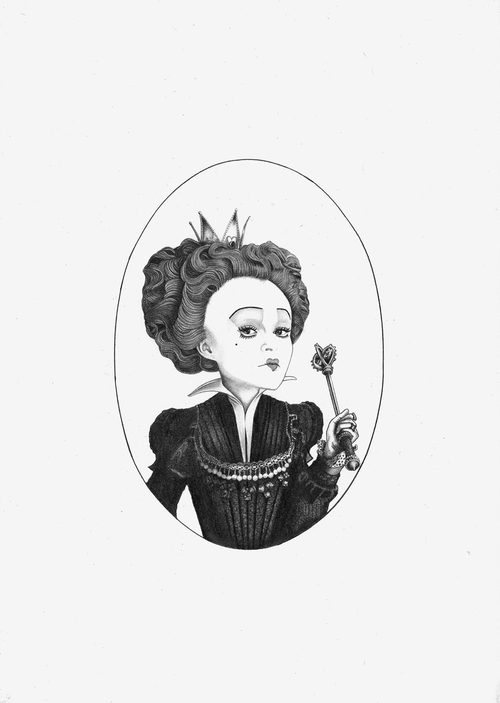 Queen Of Hearts Drawing at PaintingValley.com | Explore collection of ...