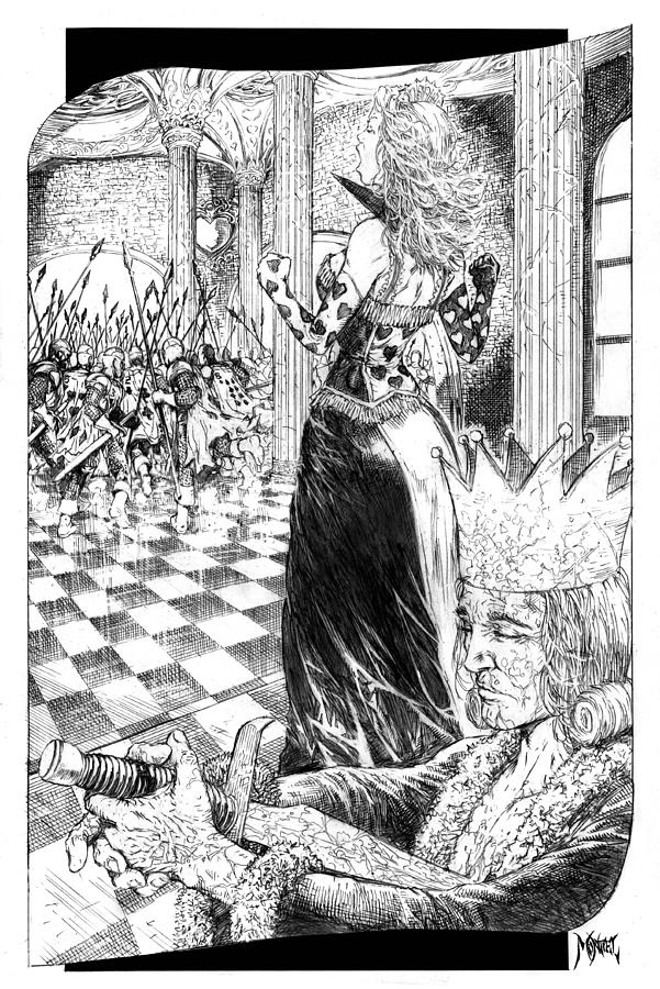 601x900 queen of hearts drawing - Queen Of Hearts Drawing
