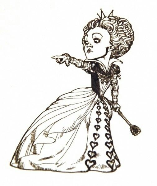 Queen Of Hearts Drawing at PaintingValley.com | Explore collection of ...