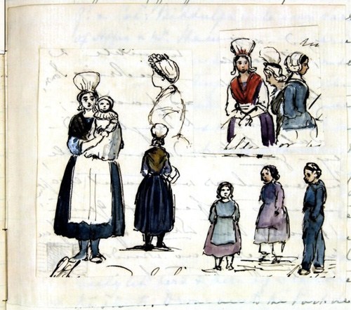 500x441 queen victoria's little known art brain pickings - Queen Victoria Drawings