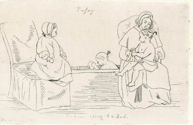 615x399 rare sketches - Queen Victoria Drawings