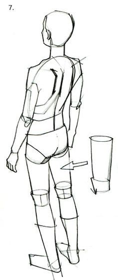 236x557 Question Person Who Saw From Behind Face Diagonally From Above - Question Drawing